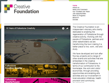 Tablet Screenshot of creativefoundation.org.uk